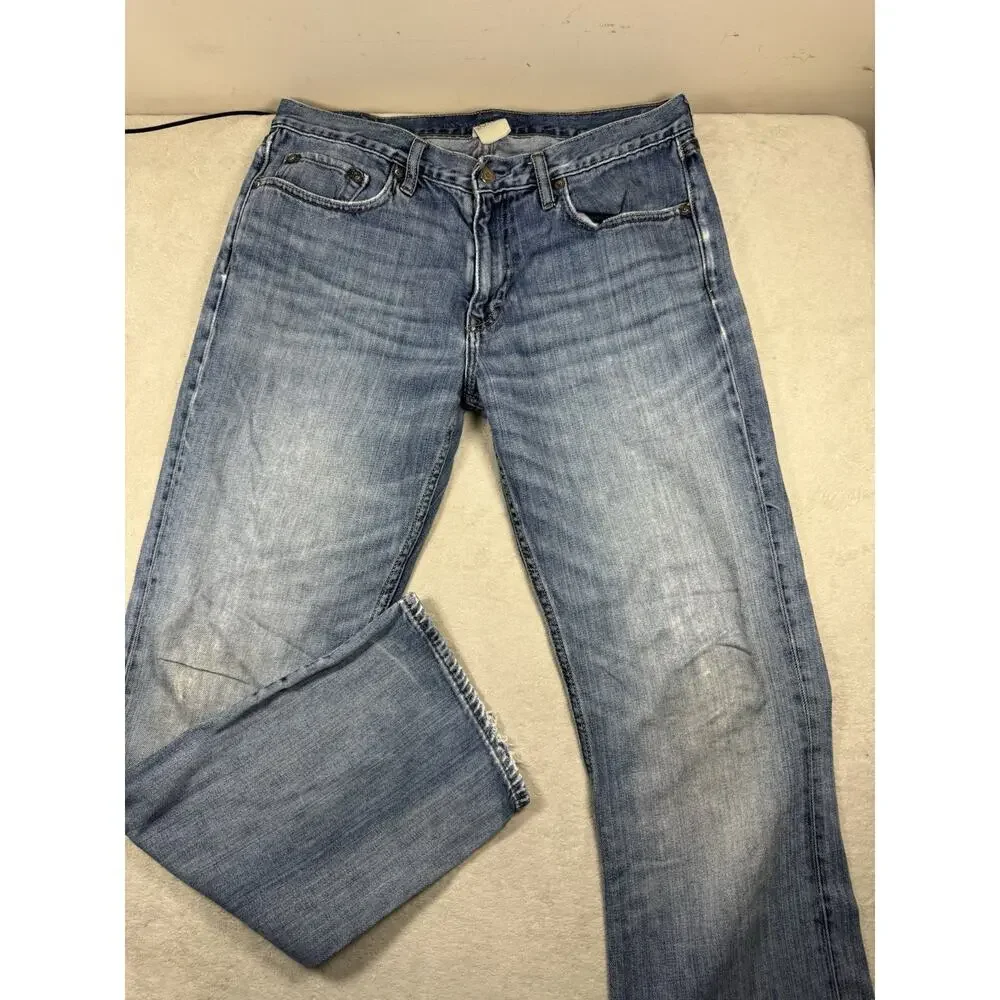 Banana Republic Mens Jeans 33x32 Blue Denim Straight Leg Classic 5 Pocket